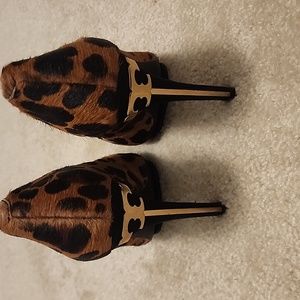 Tory burch calf hair heels